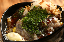 名物れんこんの変わりお好み焼き 名物れんこんの変わりお好み焼き